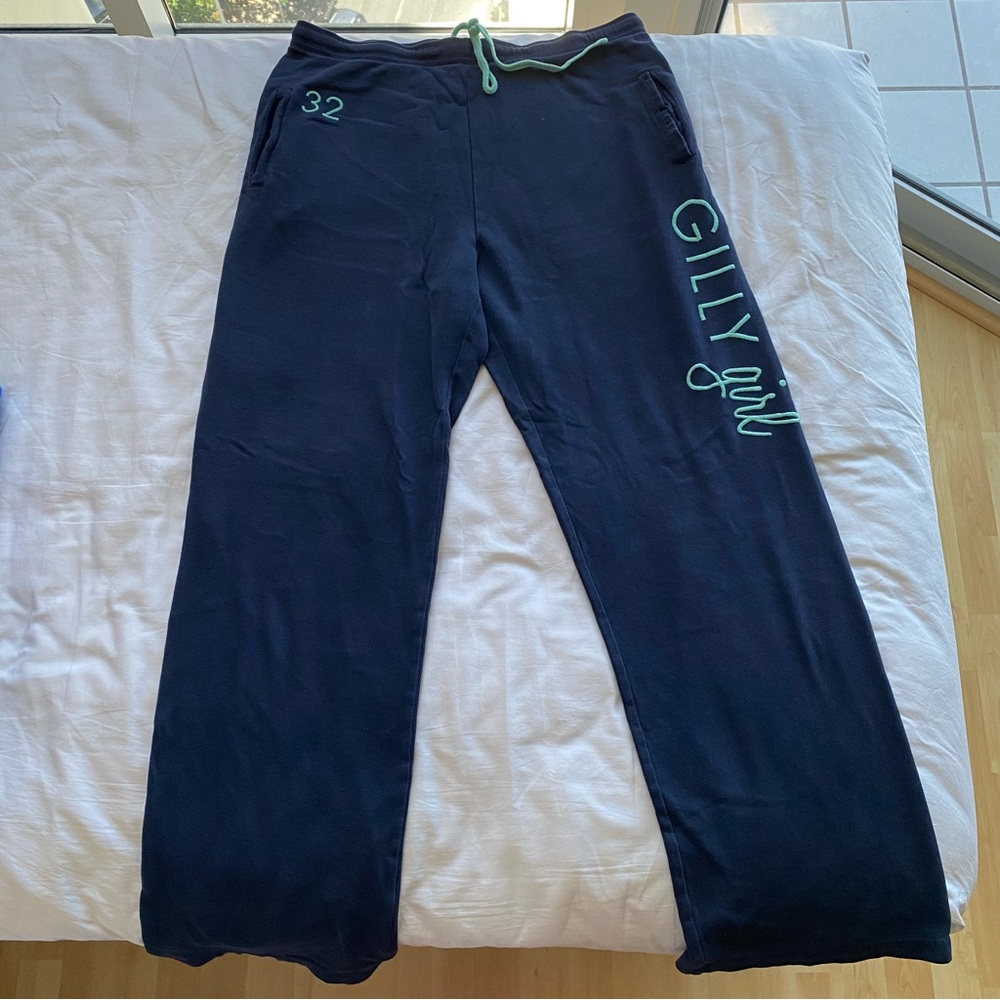 Gilly Hicks mid-rise Black Sweatpants wide leg small
